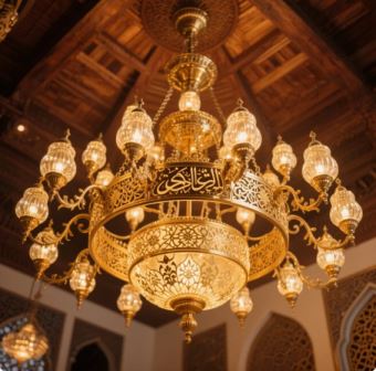 Lampu Gantung Masjid Tembaga Kuningan