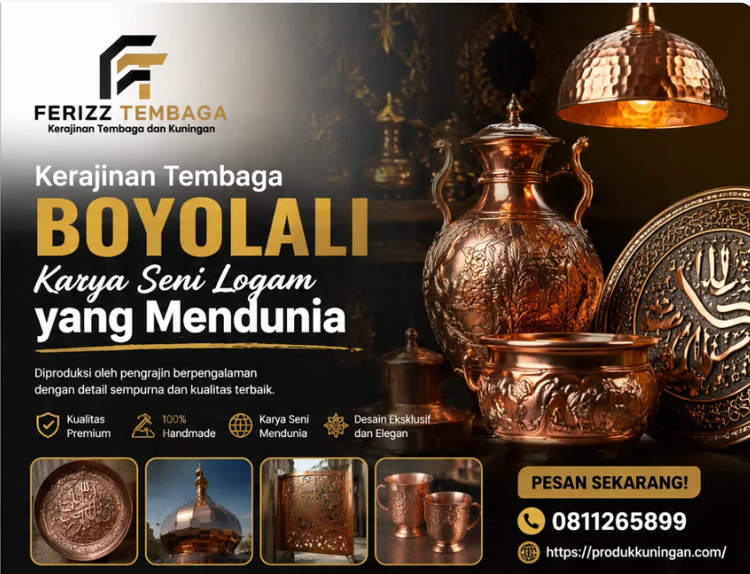 Kerajinan Tembaga Boyolali: Karya Seni Logam yang Mendunia