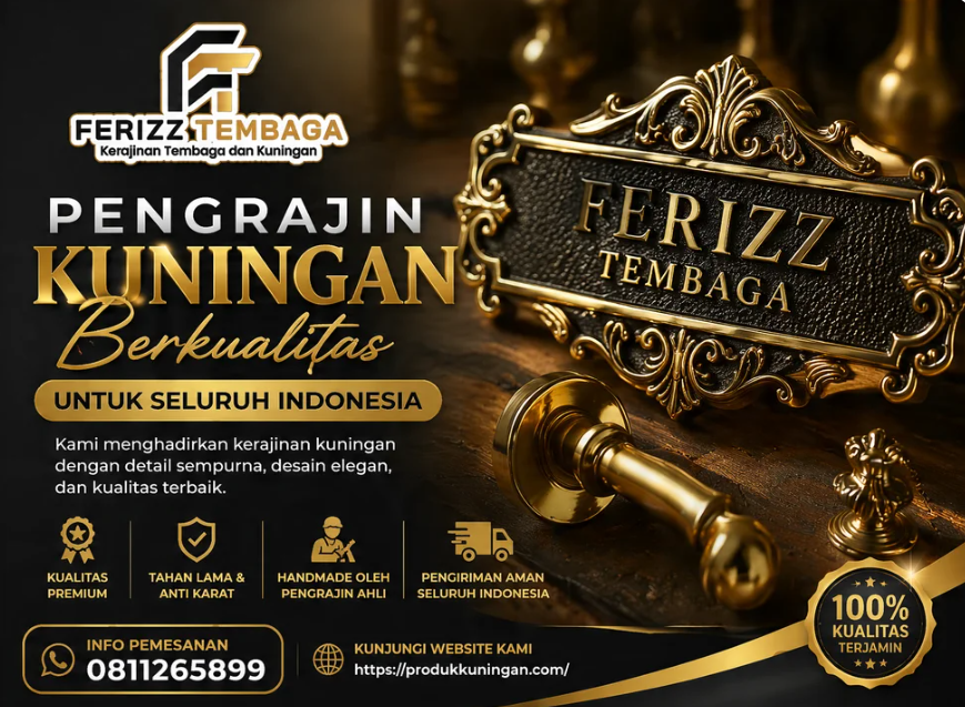 Pengrajin Kuningan Berkualitas untuk Seluruh Indonesia