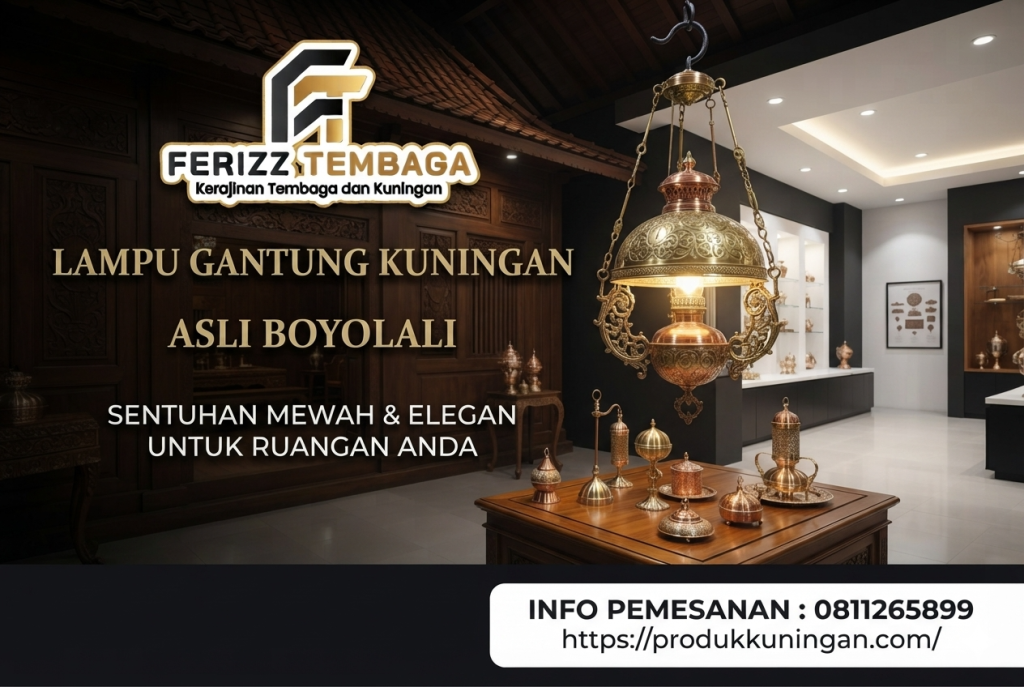 Toko Kerajinan Lampu Gantung Kuningan Asli Boyolali