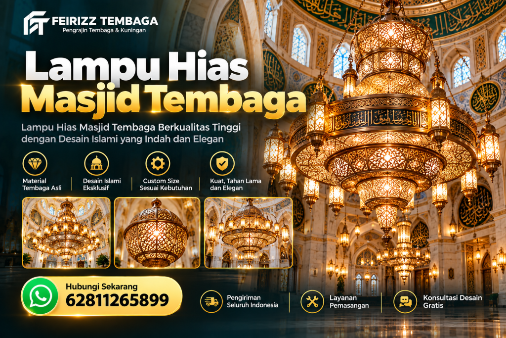 Lampu Hias Masjid Tembaga