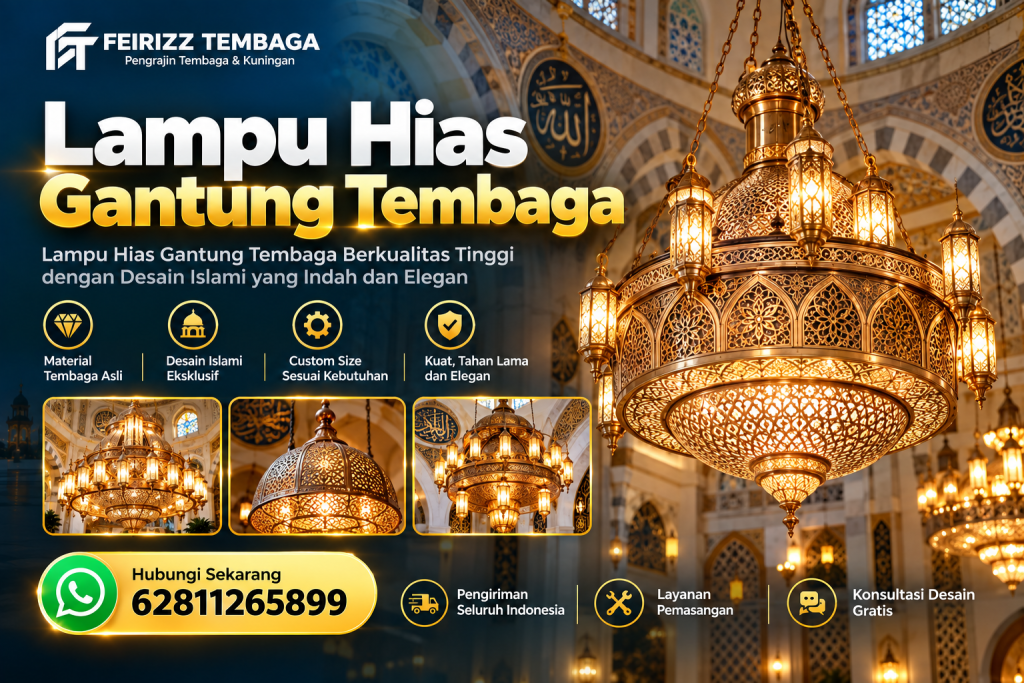Lampu Hias Gantung Tembaga