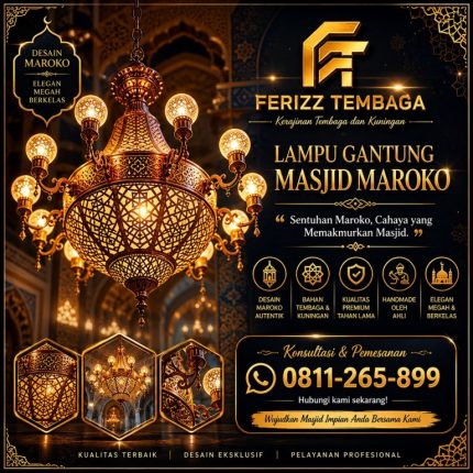 Lampu Gantung Masjid Tembaga