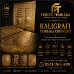 Kaligrafi Tembaga Kuningan