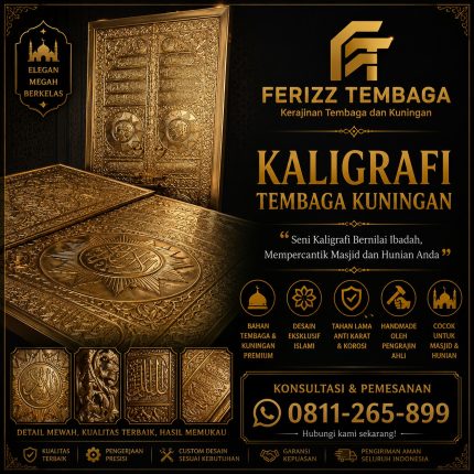 Kaligrafi Tembaga Kuningan