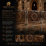 Pembatas Shaf Masjid Tembaga Kuningan
