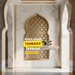 Ornamen Masjid Tembaga Handmade