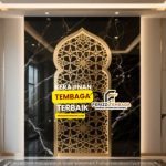 Ornamen Masjid Tembaga Elegan