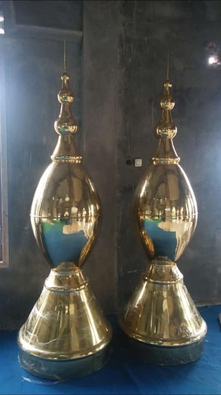 Ornamen Kubah Masjid Kuningan Premium