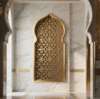ornamen masjid Tembaga Kuningan boyolali