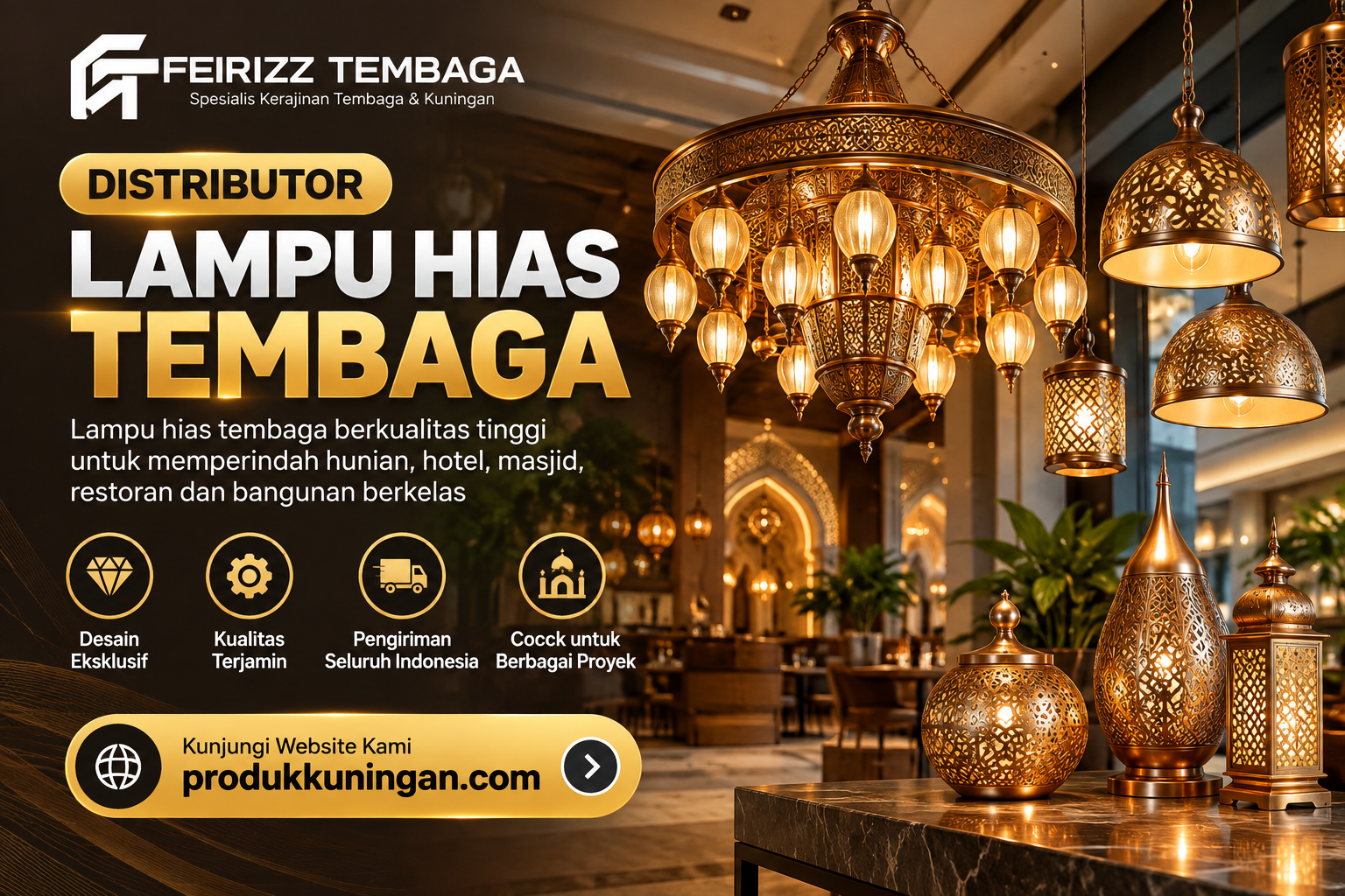 Distributor Lampu Hias Tembaga