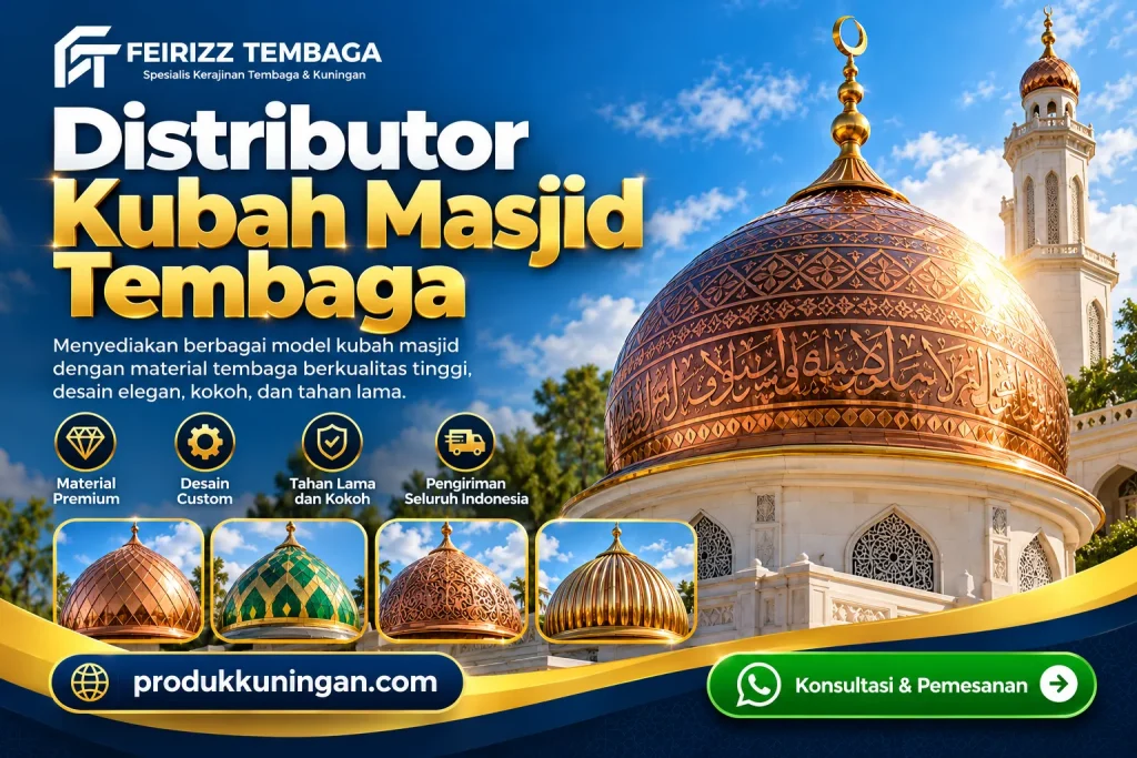 Distributor Kubah Masjid Tembaga